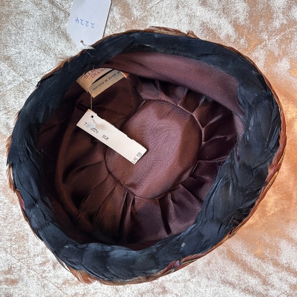 Artistic Accents peacock feather hat Handmade in England - Picture 9 of 11